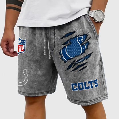 PREMIUM NFL X IND CRACK SHORTS PANT FOR SUMMER HOLIDAY 130426 NDT NHM