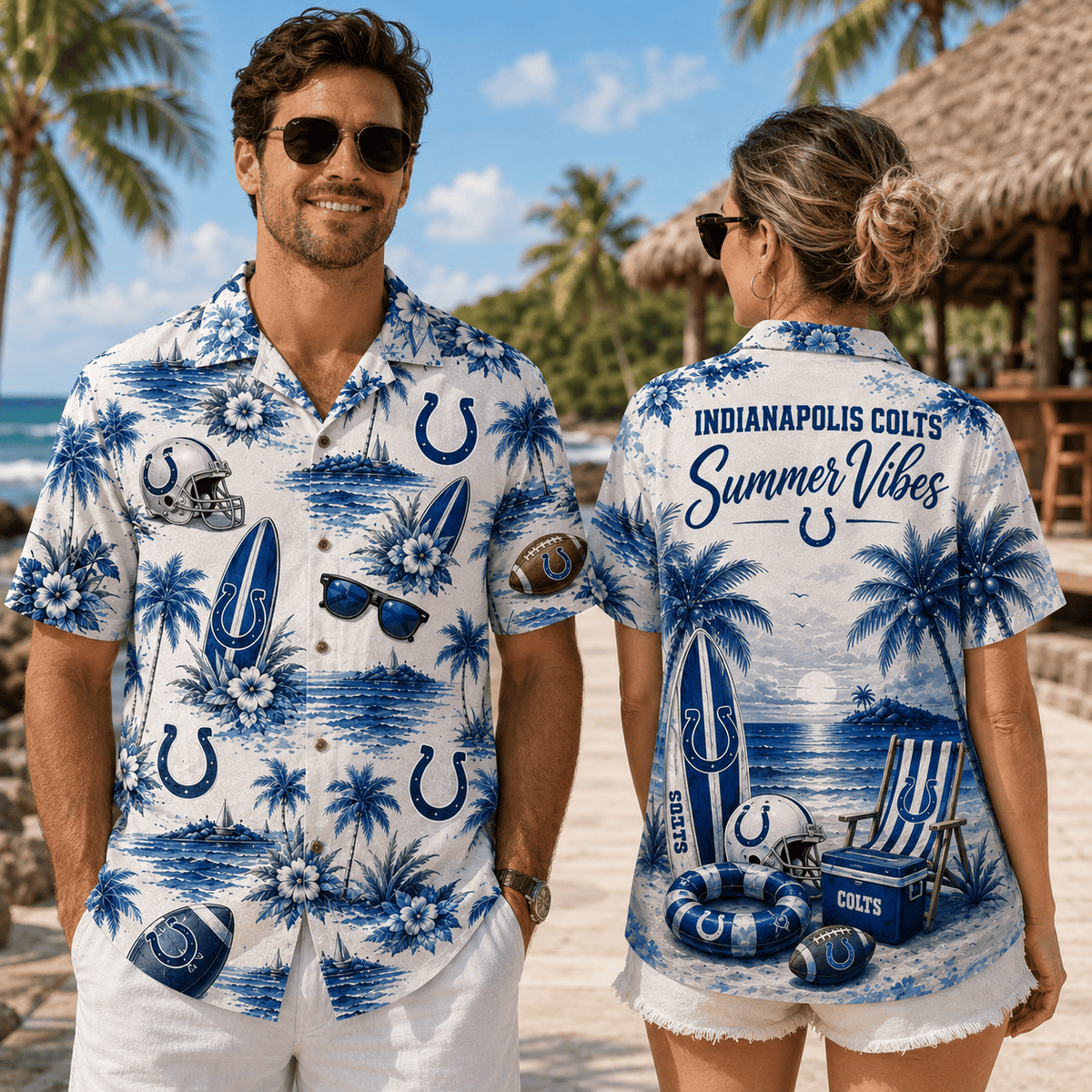PREMIUM NFL X IND Summer Vibes Premium Hawaiian Shirt Limited Edition NDT NHM 100626