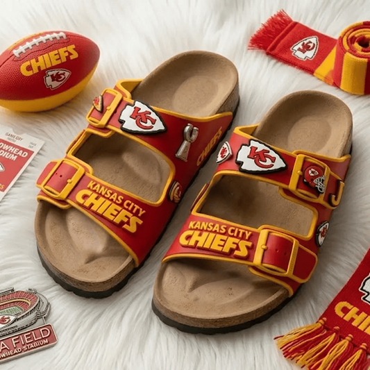 PREMIUM NFL X KC Birken-Inspired Double-Strap Sandals For Summer Holiday NDT VHM 270426