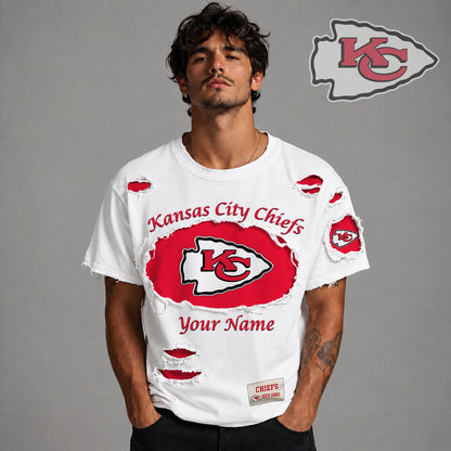 PREMIUM NFL X KC LUXURY CREW-Neck T-Shirt V3 FOR SUMMER HOLIDAY 180626