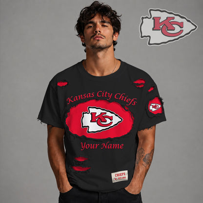 PREMIUM NFL X KC LUXURY CREW-Neck T-Shirt V3 FOR SUMMER HOLIDAY 180626