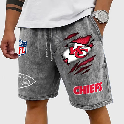 PREMIUM NFL X KCC CRACK SHORTS PANT FOR SUMMER HOLIDAY 130426 NDT NHM