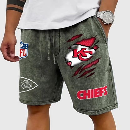 PREMIUM NFL X KCC CRACK SHORTS PANT FOR SUMMER HOLIDAY 130426 NDT NHM