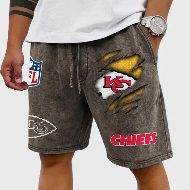 PREMIUM NFL X KSC Wash Shorts FOR SUMMER HOLIDAY NDT NTN 030426
