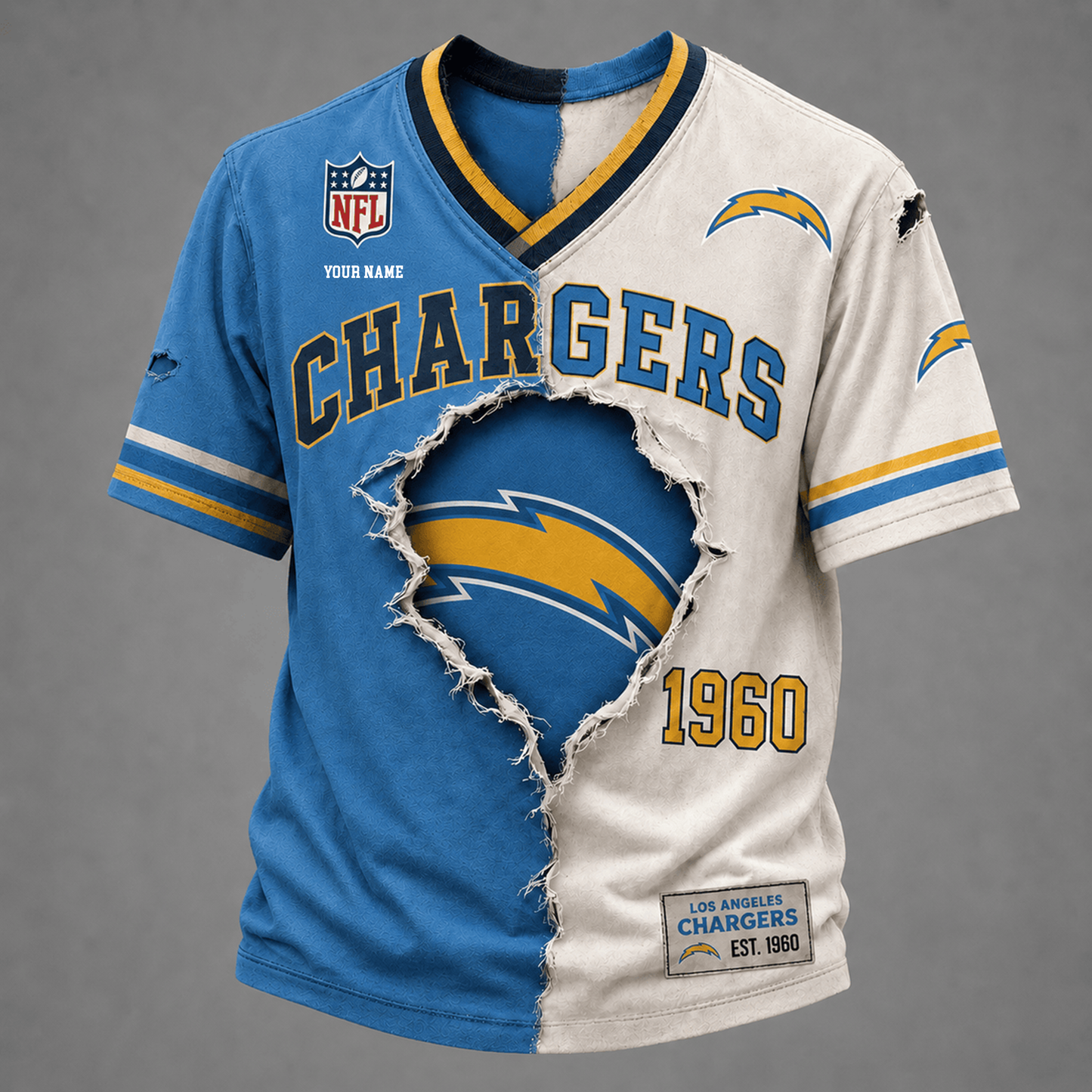 PREMIUM NFL X LAC GAME DAY  V-Neck T Shirt FOR SUMMER HOLIDAY NDT VHM 050626