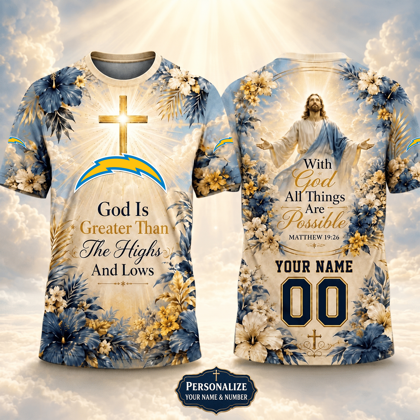 PREMIUM NFL X LAC  GOD BLEES TO ME Personalized T-Shirt FOR SUMMER HOLIDAY 150626