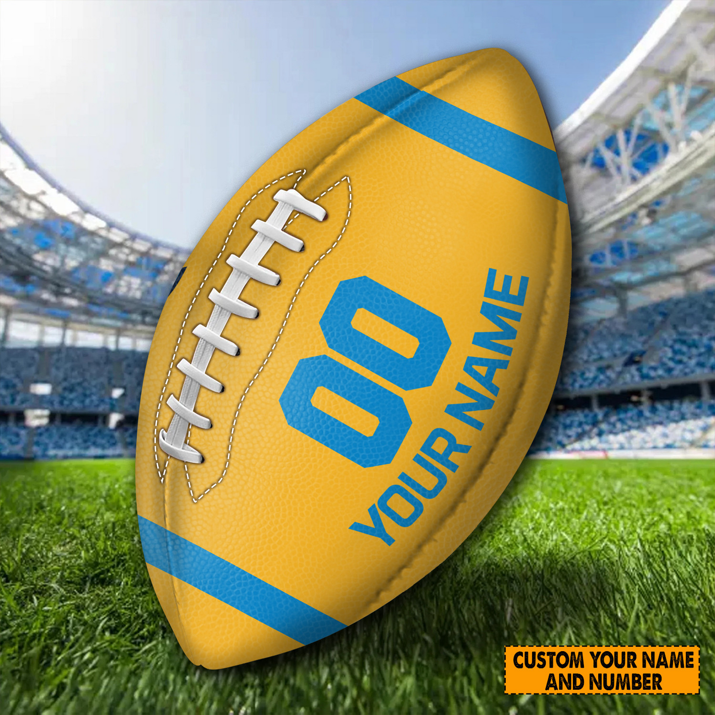 PREMIUM NFL X LAC Personalized Rugby Ball For Fan - Limited Edition NDT TDT