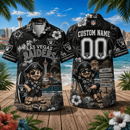 PREMIUM NFL X LAS Personalized Hawaiian Shirt FOR SUMMER HOLIDAY 190626