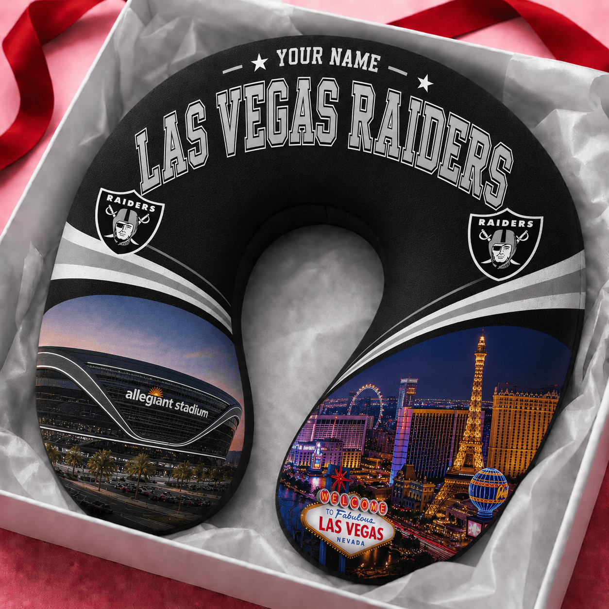 PREMIUM NFL  X LVR Special New Neck Pillow Custom  Name  100626