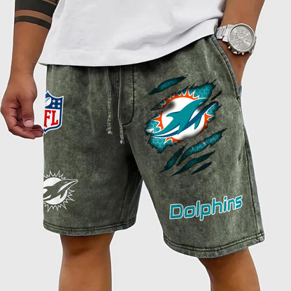 PREMIUM NFL X MIA CRACK SHORTS PANT FOR SUMMER HOLIDAY 130426 NDT NHM