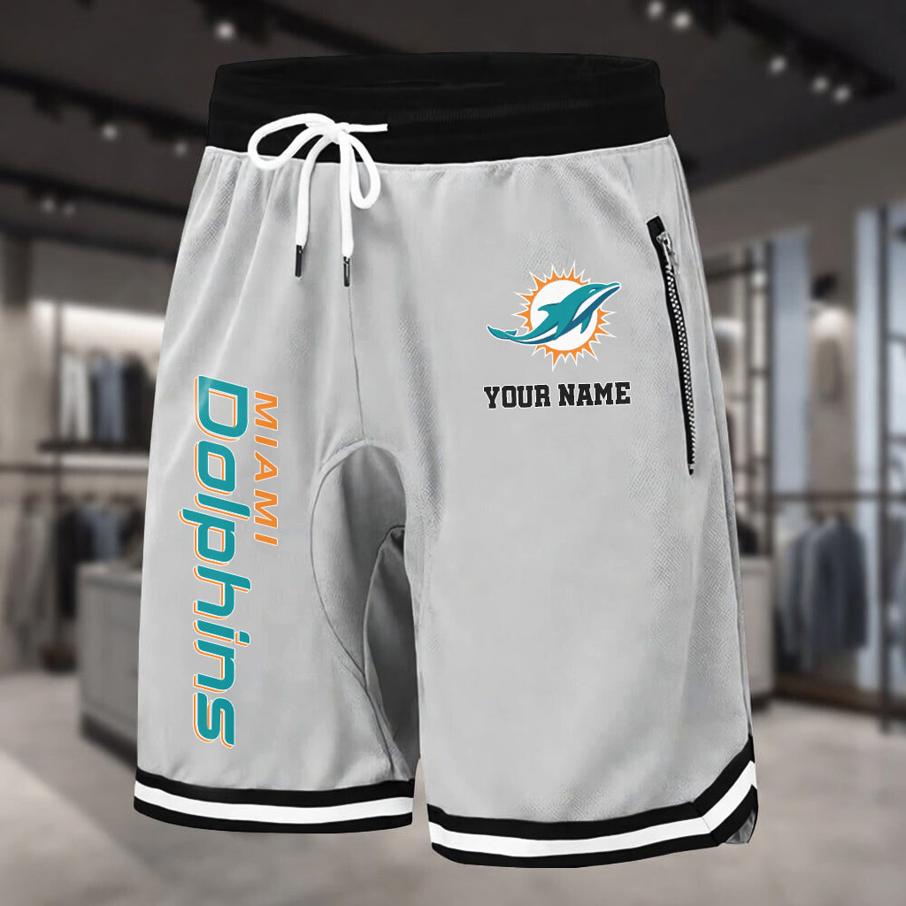 PREMIUM NFL X MIA Summer Fitness Breathable Basketball Shorts NDT LVH 60426