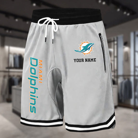 PREMIUM NFL X MIA Summer Fitness Breathable Basketball Shorts NDT LVH 60426