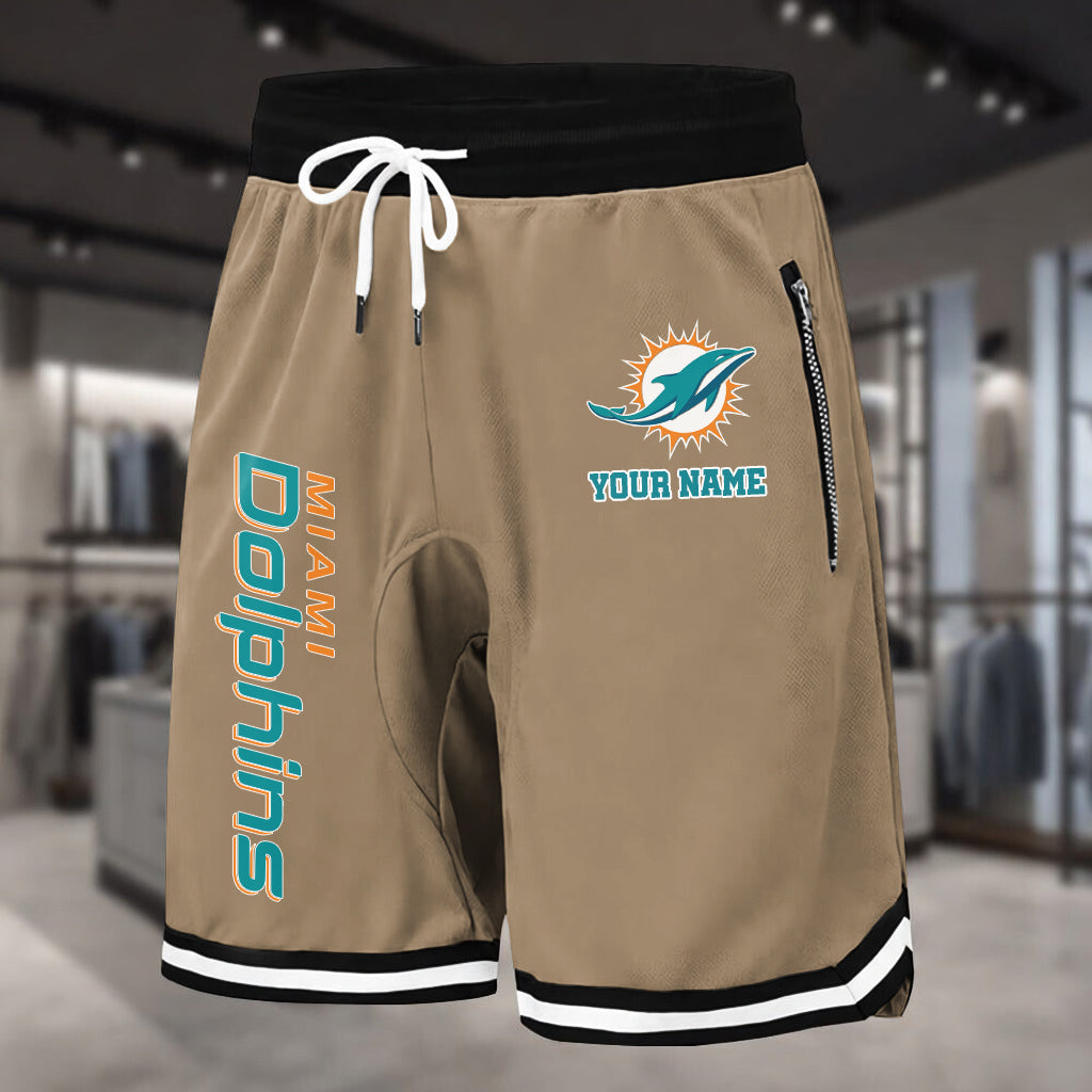 PREMIUM NFL X MIA Summer Fitness Breathable Basketball Shorts NDT LVH 230426