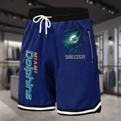 PREMIUM NFL X MIA Summer Fitness Breathable Basketball Shorts v2 NDT LVH 230426