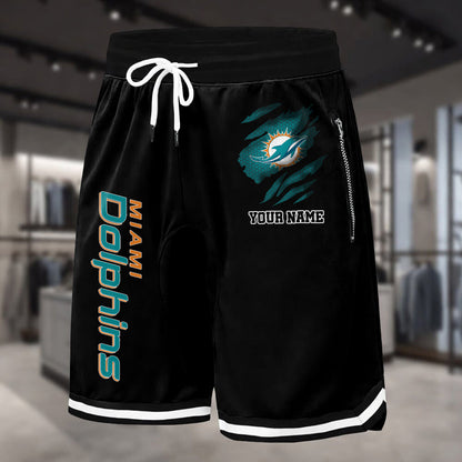 PREMIUM NFL X MIA Summer Fitness Breathable Basketball Shorts v2 NDT LVH 230426