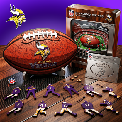 PREMIUM NFL X MV 3D Platinum Wooden Puzzle  Gift For Fan Limited Editions NDT VHM 030626