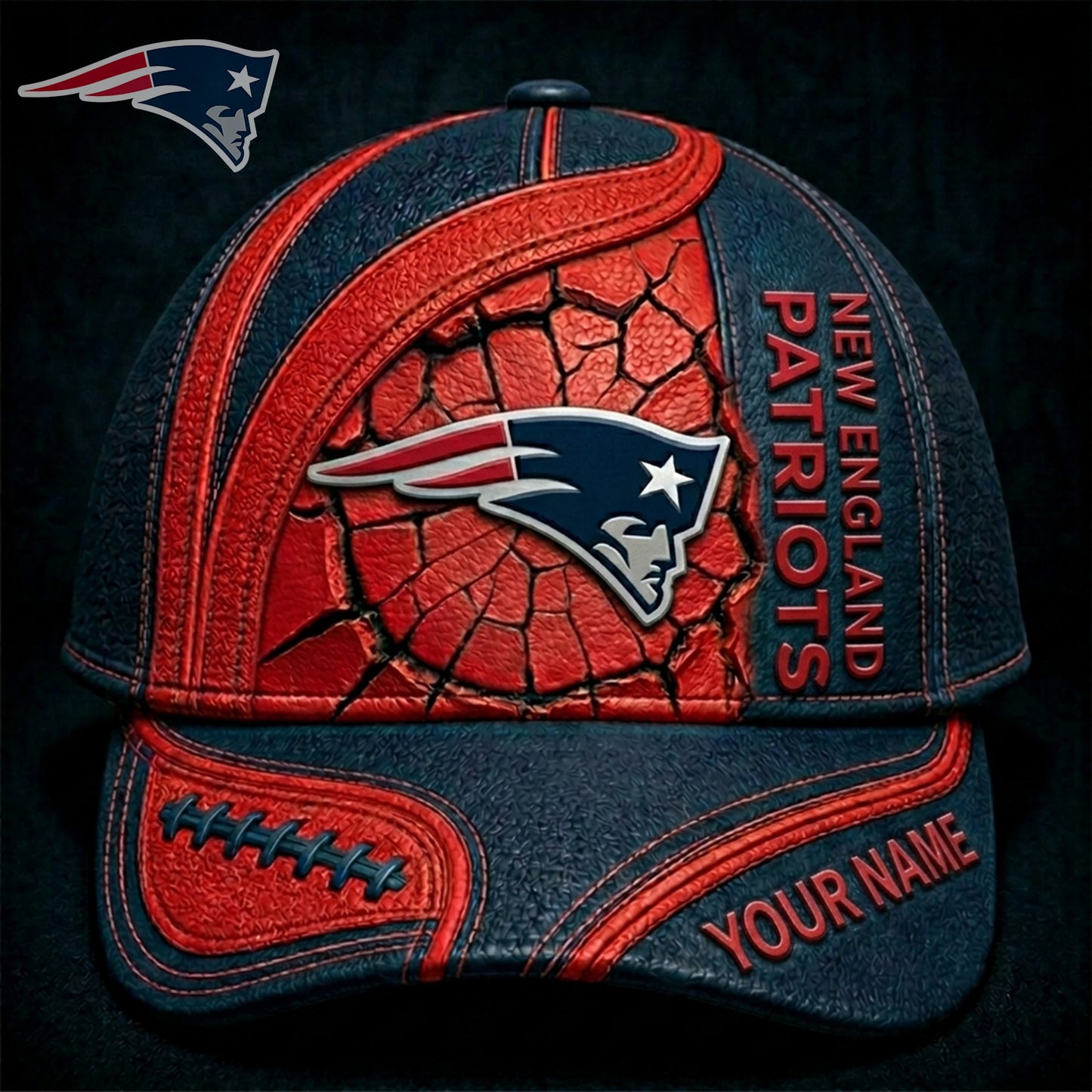 PREMIUM NFL X NE GAMEDAY Personalized CLASSIC CAP 220626