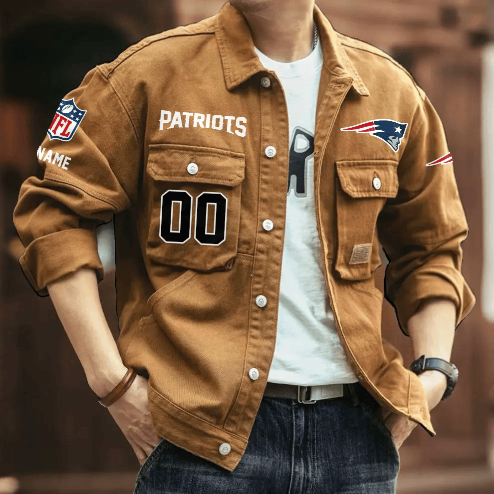 PREMIUM NFL X NEP Men's Denim Autumn Jackets NDT VHM 090626