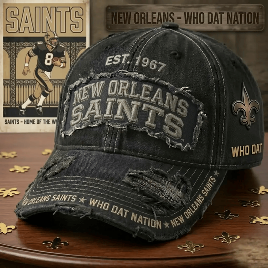 PREMIUM NFL X NO Denim Washed Custom Name HAT NDT NHM 050526