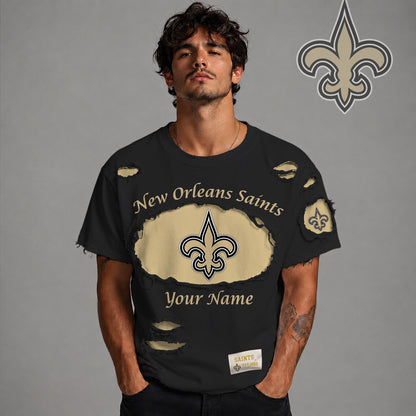 PREMIUM NFL X NO LUXURY CREW-Neck T-Shirt V3 FOR SUMMER HOLIDAY 180626