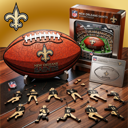 PREMIUM NFL X NOS 3D Platinum Wooden Puzzle  Gift For Fan Limited Editions NDT VHM 030626
