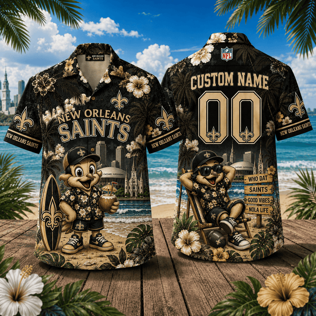 PREMIUM NFL X NOS Personalized Hawaiian Shirt FOR SUMMER HOLIDAY 190626
