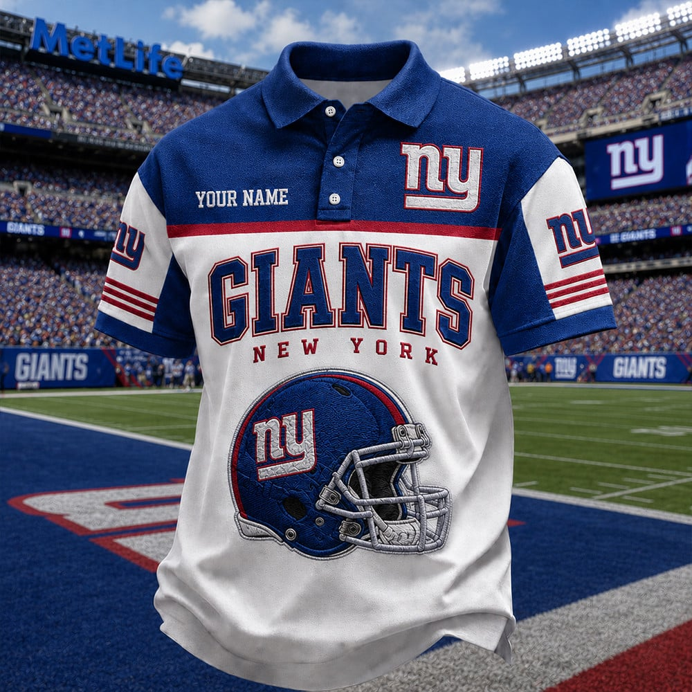 PREMIUM NFL  X NYG Game Day POLO SHIRT LIMITED EDITION NDT VHM 060626