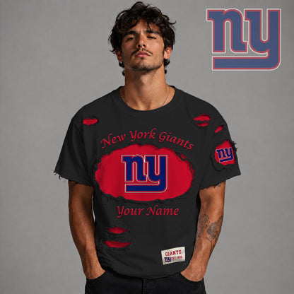PREMIUM NFL X NYG LUXURY CREW-Neck T-Shirt V3 FOR SUMMER HOLIDAY 180626