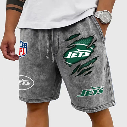 PREMIUM NFL X NYJ CRACK SHORTS PANT FOR SUMMER HOLIDAY 130426 NDT NHM