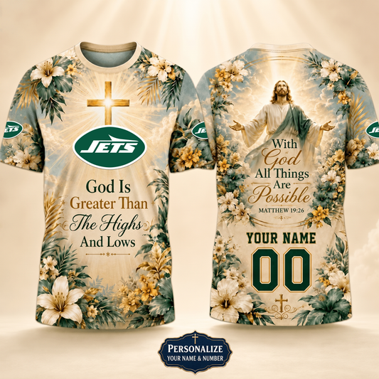 PREMIUM NFL X NYJ GOD BLEES TO ME Personalized T-Shirt FOR SUMMER HOLIDAY 150626