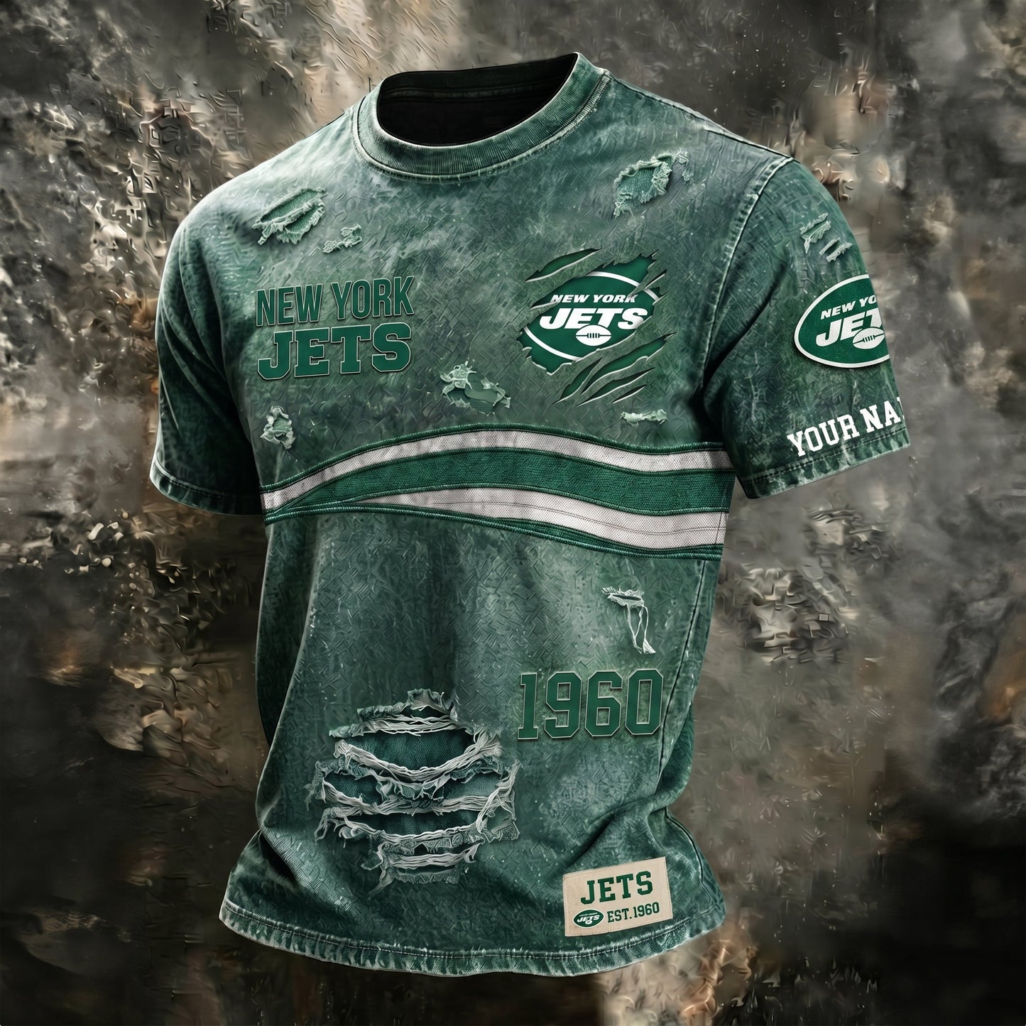 PREMIUM NFL X NYJ Streetwear & Edgy CUSTOME NAME SHIRT 120626