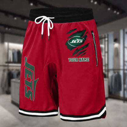 PREMIUM NFL X NYJ Summer Fitness Breathable Basketball Shorts v2 NDT LVH 230426