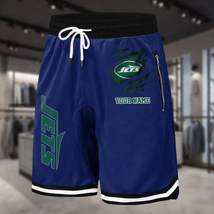 PREMIUM NFL X NYJ Summer Fitness Breathable Basketball Shorts v2 NDT LVH 230426