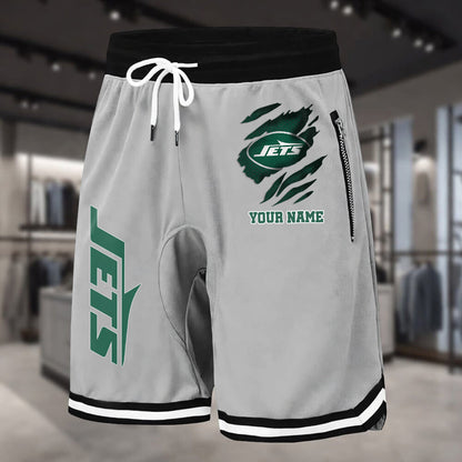 PREMIUM NFL X NYJ Summer Fitness Breathable Basketball Shorts v2 NDT LVH 230426