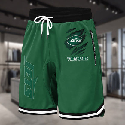 PREMIUM NFL X NYJ Summer Fitness Breathable Basketball Shorts v2 NDT LVH 230426