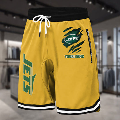 PREMIUM NFL X NYJ Summer Fitness Breathable Basketball Shorts v2 NDT LVH 230426
