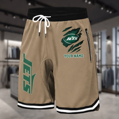 PREMIUM NFL X NYJ Summer Fitness Breathable Basketball Shorts v2 NDT LVH 230426