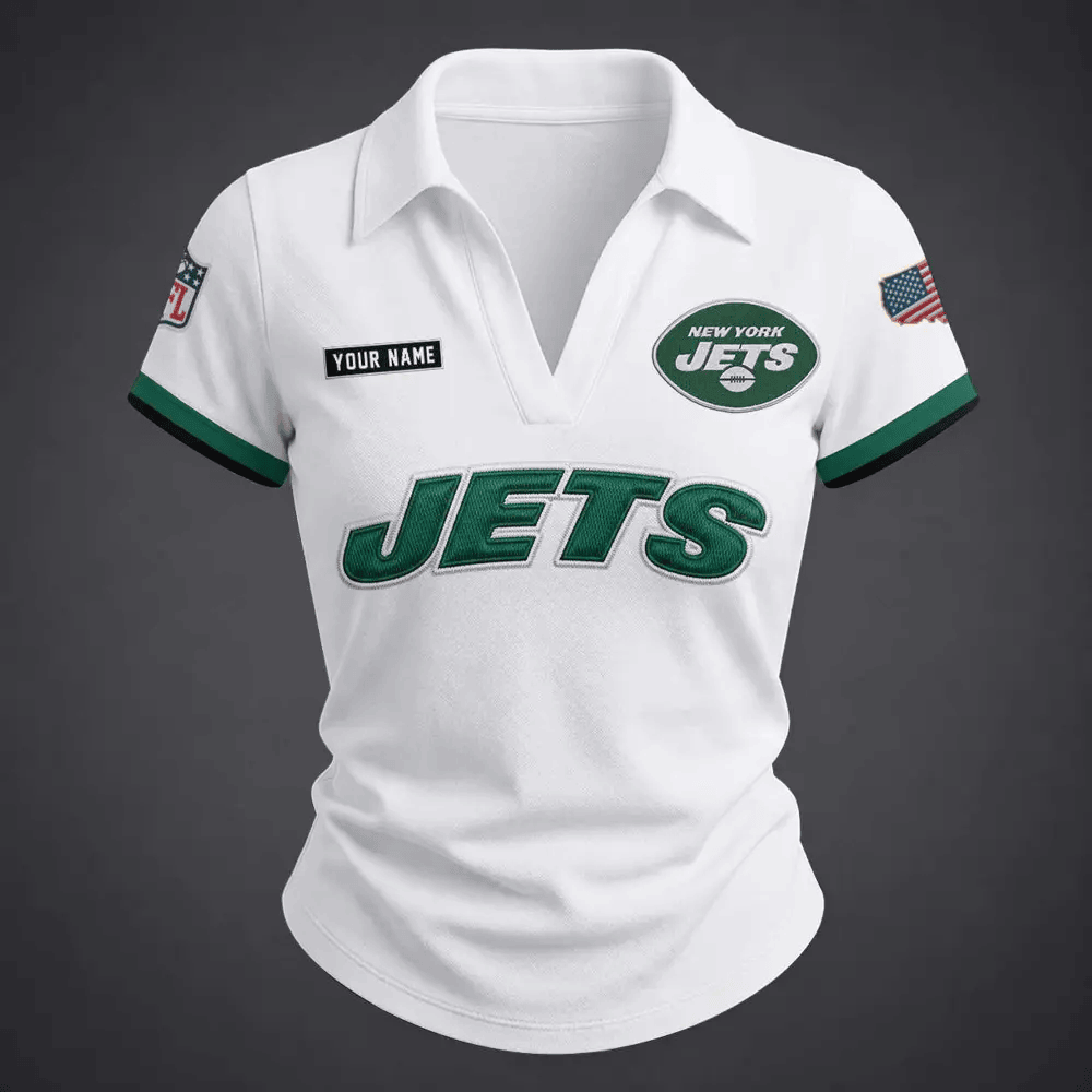 PREMIUM NFL X NYJ WomenŸ??s Collared Shirt FOR SUMMER HOLIDAY NDT VHM 090626