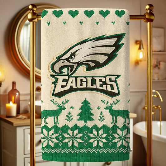 PREMIUM NFL X PHI BATH TOWEL GIFT FOR FAN 2025 NDT NHM