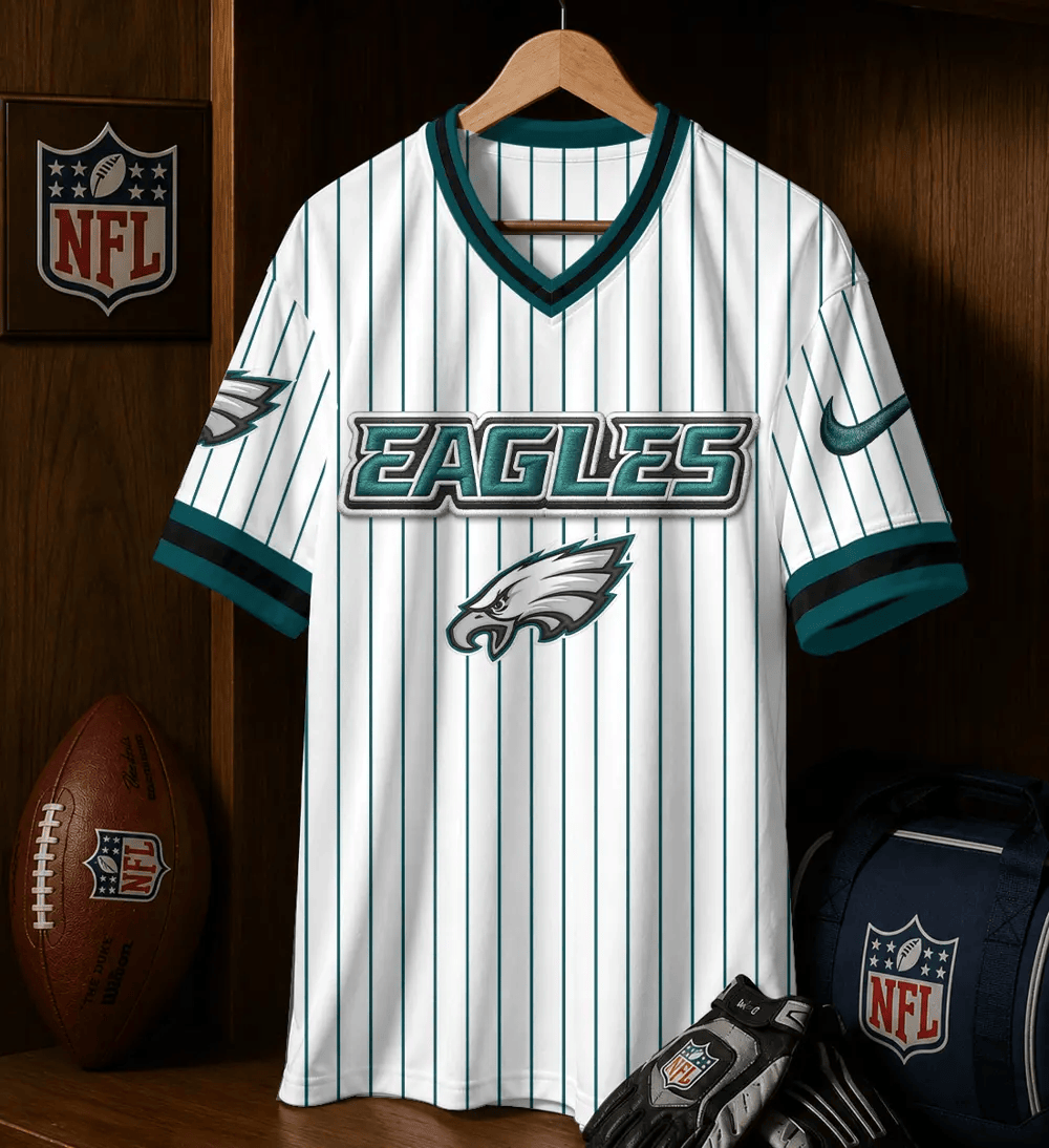 PREMIUM NFL X PHI CHARGER Casual Loose V neck Jersey NDT NHM 230526