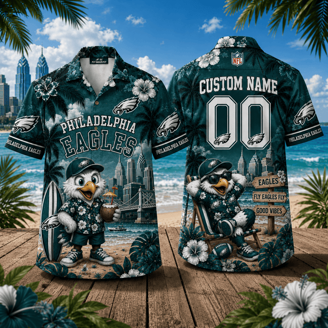 PREMIUM NFL X PHI Personalized Hawaiian Shirt FOR SUMMER HOLIDAY 190626