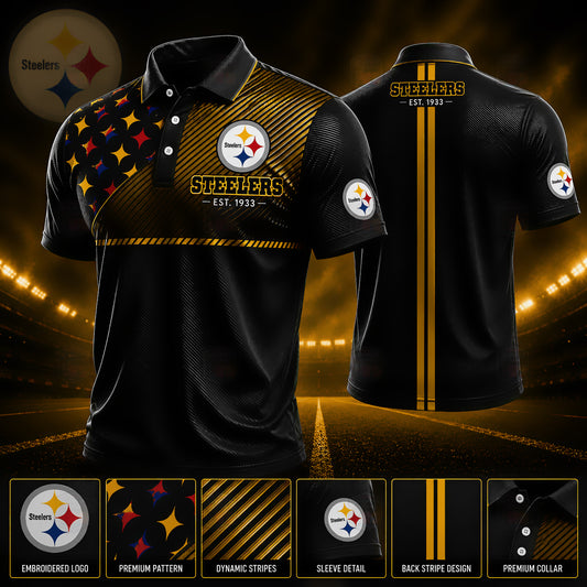 PREMIUM NFL X PIT GAMEDAY LUXURY POLO SHIRT 190626