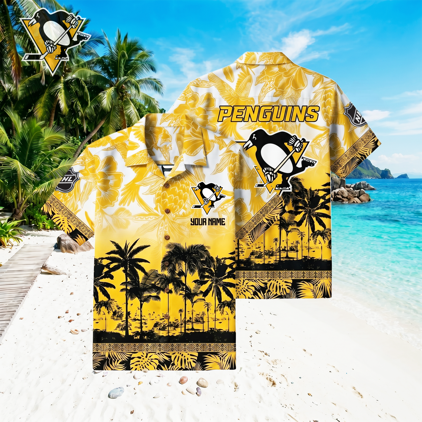 PREMIUM NHL X PP Floral With Parrots Hawaiian Shirt NDT VHM 060526