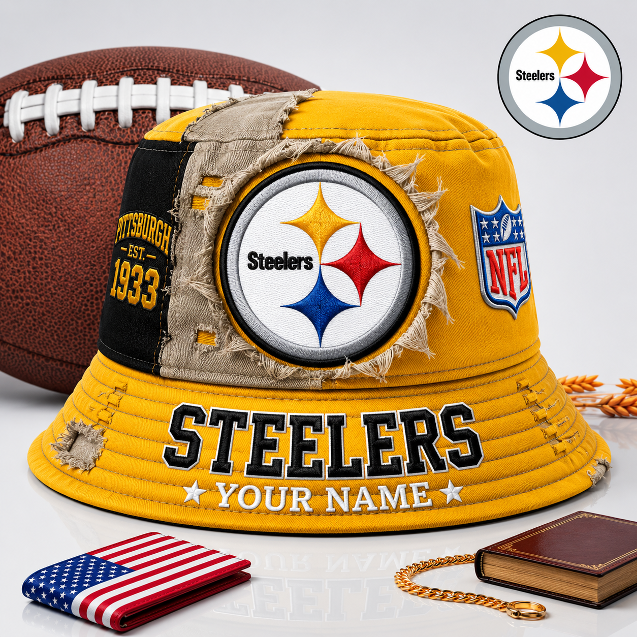 PREMIUM NFL  X PS EXCLUSIVE Torn Fabric Legacy Bucket Hat For New Season 290626
