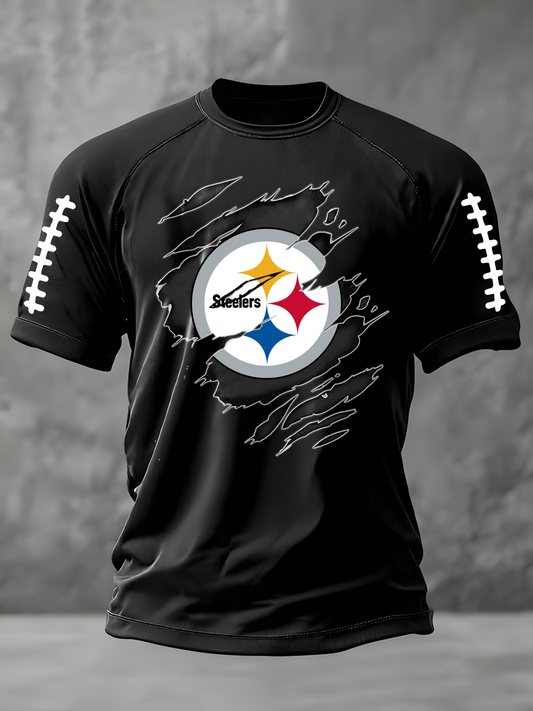 PREMIUM NFL X PS Freedom American Flag Print Casual T-Shirt NDT HLP