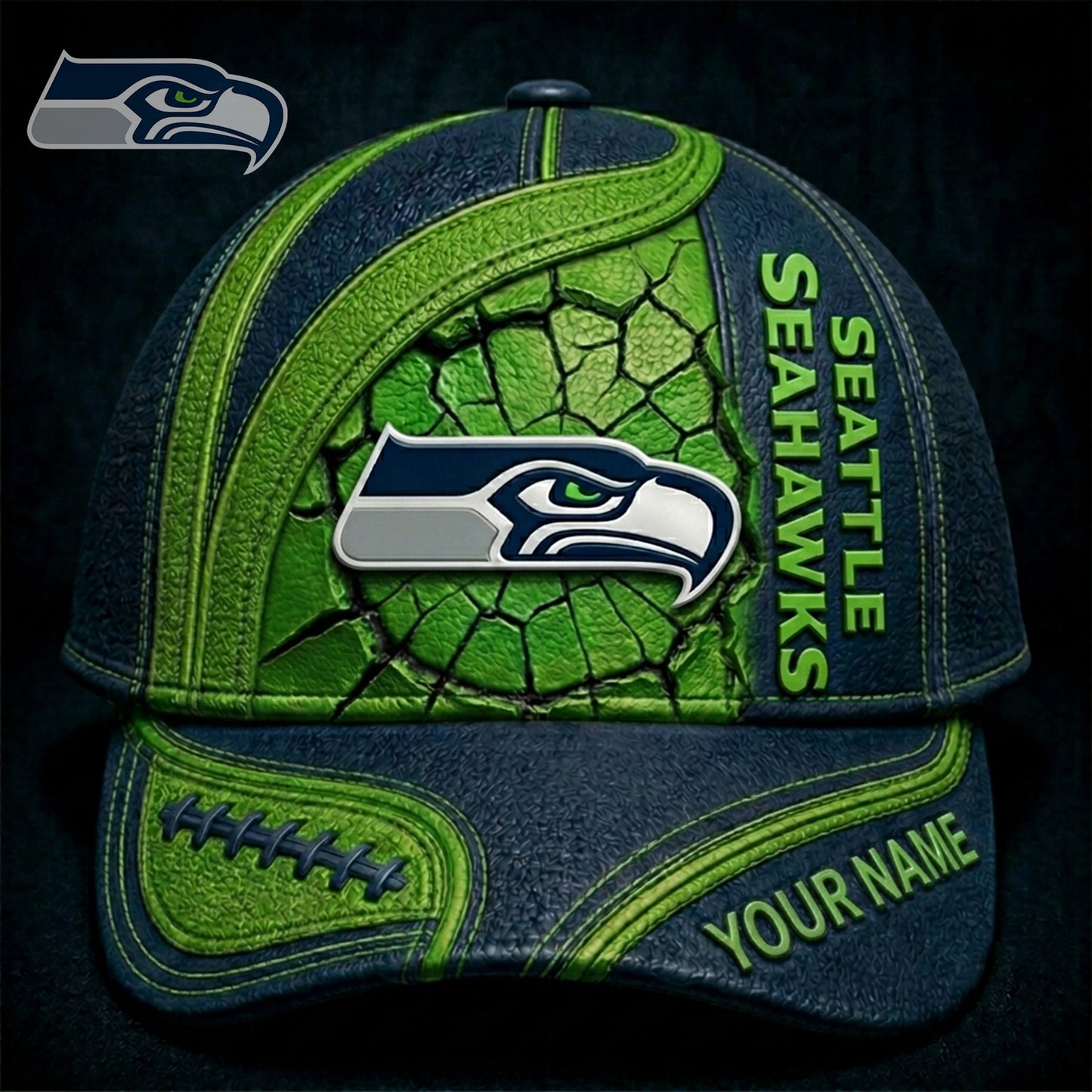 PREMIUM NFL X SEA GAMEDAY Personalized CLASSIC CAP 220626