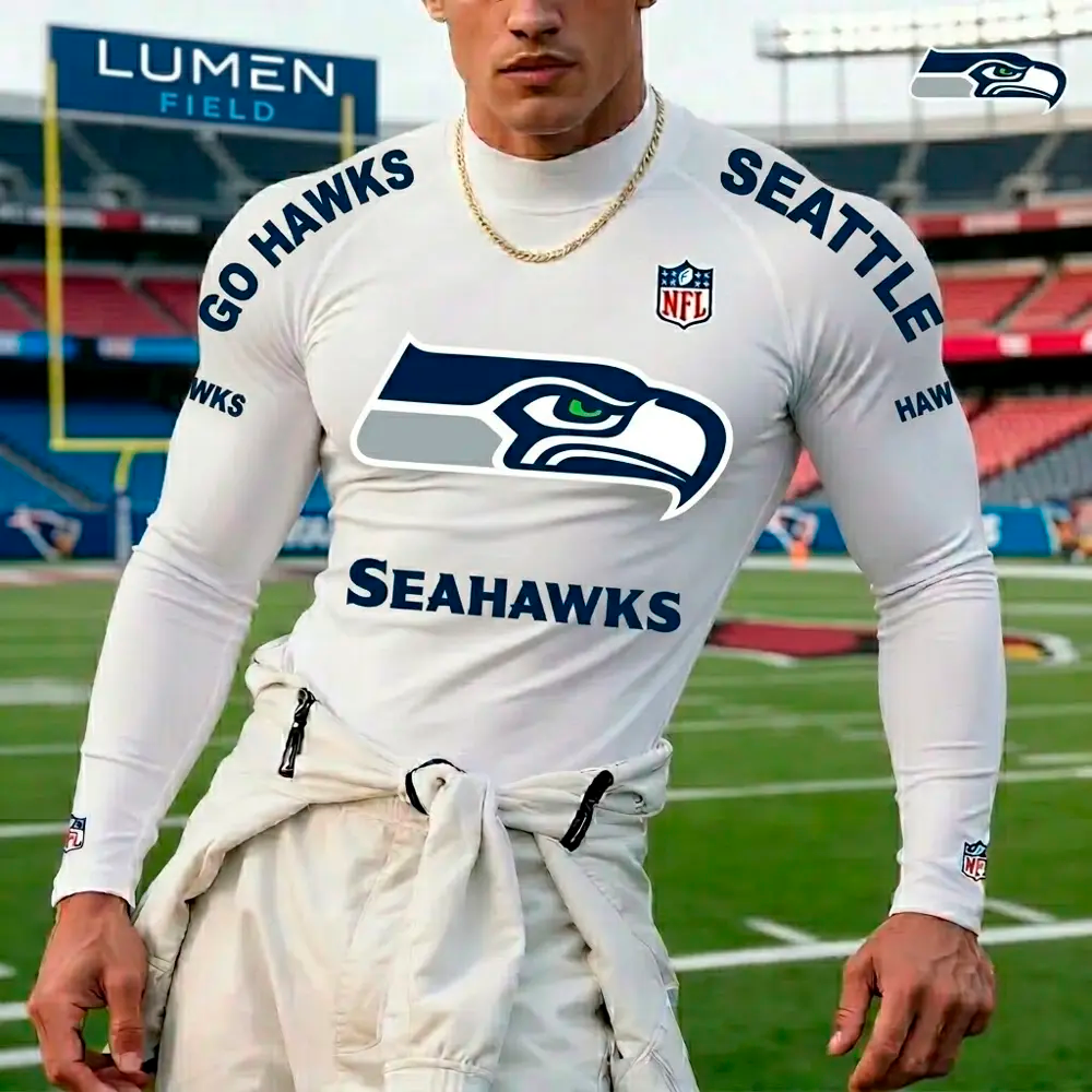 PREMIUM NFL X SEA  High Neck Long Sleeved Sports NDT LVH 280526