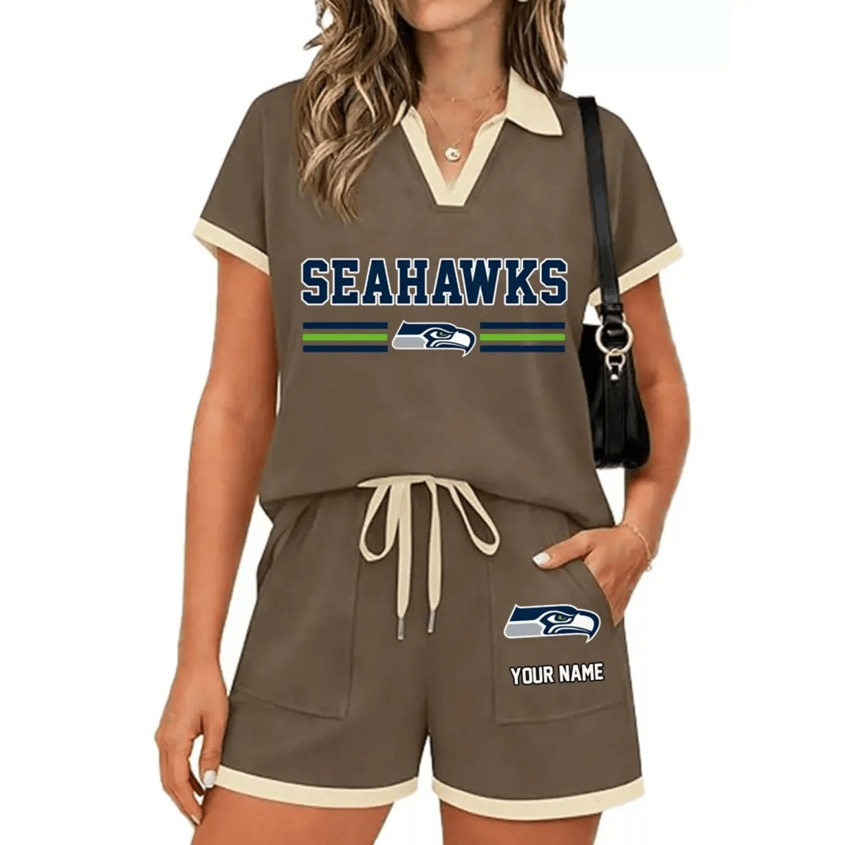 PREMIUM NFL X SEA Retro Athletic Contrast Polo Set FOR SUMMER HOLIDAY NDT NHM 100626