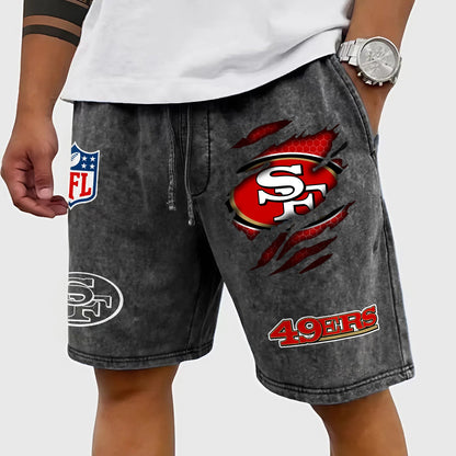 PREMIUM NFL X SF CRACK SHORTS PANT FOR SUMMER HOLIDAY 130426 NDT NHM