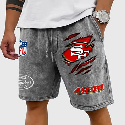 PREMIUM NFL X SF CRACK SHORTS PANT FOR SUMMER HOLIDAY 130426 NDT NHM